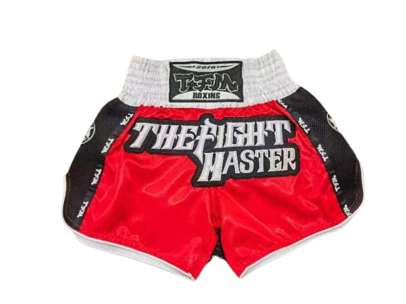 TMF The Fight Master Muay Thai Boxing Shorts XXS-XXXL Red Unisex Adults & Kids