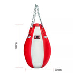 TWINS SPIRIT TEARDROP PPL1 MUAY THAI BOXING MMA PUNCHING HEAVY BAG UNFILLED 60 x 75 cm Red White