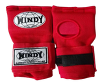 WINDY MUAY THAI BOXING QUICK HANDWRAPS GEL GLOVES HW2 S-M / L-XL Red