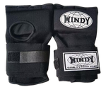 WINDY MUAY THAI BOXING QUICK HANDWRAPS GEL GLOVES HW2 S-M / L-XL BLACK