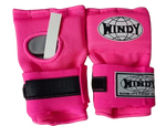 WINDY MUAY THAI BOXING QUICK HANDWRAPS GEL GLOVES HW2 S-M / L-XL Neon Pink