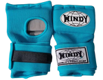 WINDY MUAY THAI BOXING QUICK HANDWRAPS GEL GLOVES HW2 S-M / L-XL Blue