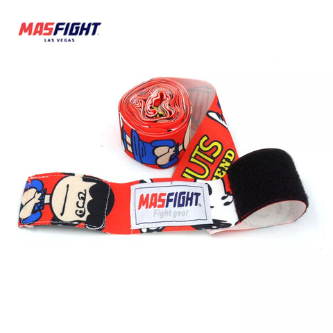 MAS FIGHT SNOOPY MUAY THAI BOXING HANDWRAPS WITH KNUCKLE GEL 4.6m