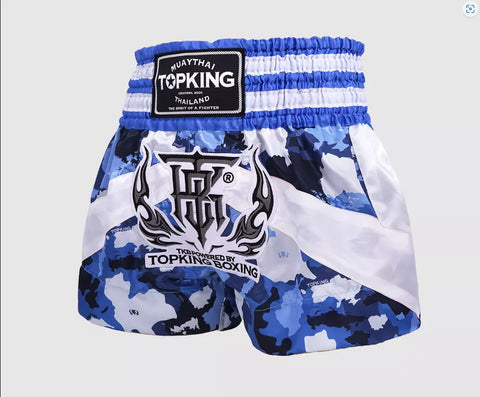 Top King TKTBS-249 Muay Thai Boxing Shorts M-XXL Blue