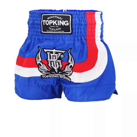 Top King TKTBS-248 Muay Thai Boxing Shorts M-XL Blue
