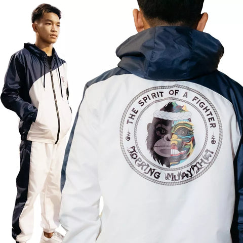 Top King TKTRS-008 TRACK SUITS M-XXL White Blue (SET)