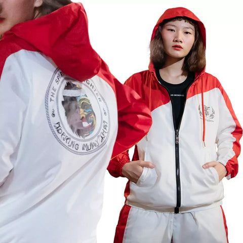 Top King TKTRS-008 TRACK SUITS M-XXL White Red (SET)