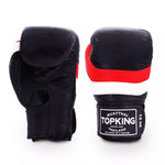 Top King Innovation TKBGIN MUAY THAI BOXING GLOVES Cowhide Leather 8-16 oz Black