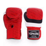 Top King Innovation TKBGIN MUAY THAI BOXING GLOVES Cowhide Leather 8-16 oz Red