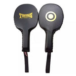 TWINS SPIRIT CNPPB3 MUAY THAI BOXING MMA PUNCH PADDLES AIR FOCUS FOCUS MITTS PU Leather Black