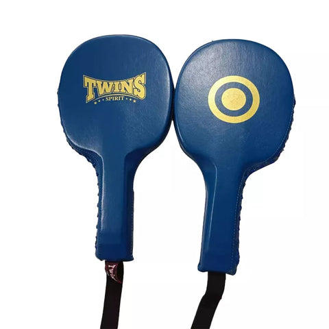TWINS SPIRIT CNPPB3 MUAY THAI BOXING MMA PUNCH PADDLES AIR FOCUS FOCUS MITTS PU Leather Blue