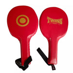 TWINS SPIRIT CNPPB3 MUAY THAI BOXING MMA PUNCH PADDLES AIR FOCUS FOCUS MITTS PU Leather Red