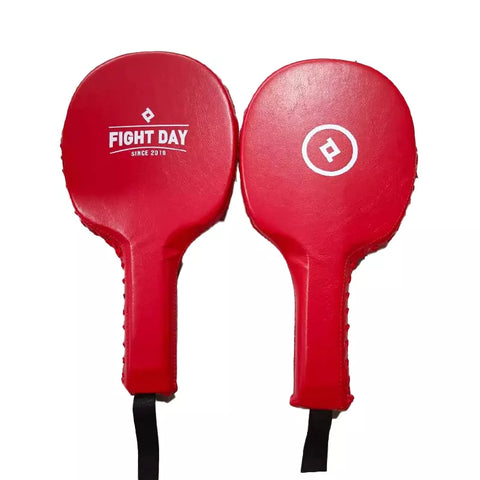 FIGHT DAY FFM7 MUAY THAI BOXING MMA PUNCH PADDLES FOCUS MITTS Red