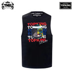 TOP KING TKSLS-031 MUAY THAI BOXING TANK TOP Size M-XL Black