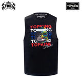 TOP KING TKSLS-031 MUAY THAI BOXING TANK TOP Size M-XL Black