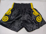 WINDY BSW13-1 MUAY THAI MMA BOXING Shorts M-XXL Black Yellow