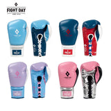 FIGHTDAY SGL6 PROFESSIONAL COMPETITION MUAY THAI BOXING GLOVES LACE UP Microfiber 8-14 oz Pink