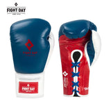 FIGHTDAY SGL6 PROFESSIONAL COMPETITION MUAY THAI BOXING GLOVES LACE UP Microfiber 8-14 oz Dark Blue