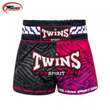 Twins Spirit TBS-MAZE MUAY THAI MMA BOXING Shorts S-XXL Black Pink