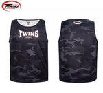 Twins Spirit WX2403 Muay Thai Boxing Vest Tank Top S-XXL Black