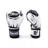 TWINS SPIRIT MUAY THAI BOXING GLOVES 8-16 oz Comic FBGVL3-66 White