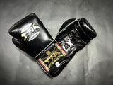 TFM RL6 HANDMADE PROFESSIONAL COMPETITIONS BOXING GLOVES 12 oz Black