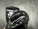 TFM RL6 HANDMADE PROFESSIONAL COMPETITIONS BOXING GLOVES 12 oz Black