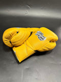 TFM RL3 HANDMADE PROFESSIONAL BOXING GLOVES 16 oz Yellow Black