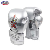 RAJA MUAY THAI BOXING GLOVES Breathable Extra Protection Cooltex PU Leather Kids Size 6 / 6plus oz Ultraman