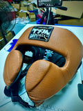 TFM HG1 HANDMADE CUSTOM MADE PROFESSIONAL BOXING SPARRING HEADGUARD Titanium Core Matrix
