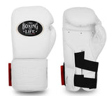 No Boxing No Life BOXING GLOVES SEEK DESTORY Microfiber 8-16 oz White