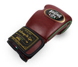 No Boxing No Life Blood and Sweat WBO Boxing Gloves Velcro closure Cowhide Leather 10-16 oz Vintage Brown