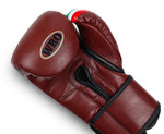 No Boxing No Life Blood and Sweat WBO Boxing Gloves Velcro closure Cowhide Leather 10-16 oz Vintage Brown