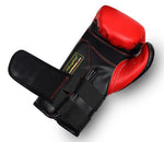 No Boxing No Life GEL Boxing Gloves Velcro closure Microfiber 10-16 oz Red Black