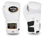 No Boxing No Life GEL Boxing Gloves Velcro closure Microfiber 10-16 oz White