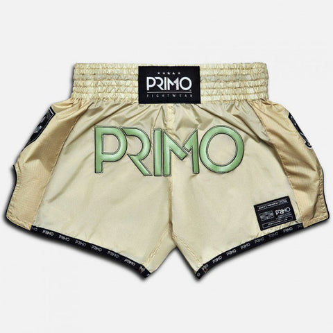 Primo Muay Thai Boxing Shorts Super Nylon S-XXL Mantis Tan