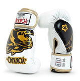 YOKKAO ORIGINAL BOXING GLOVES GOLD 8-16 oz Absolute White