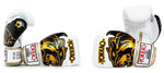 YOKKAO ORIGINAL BOXING GLOVES GOLD 8-16 oz Absolute White