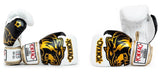 YOKKAO ORIGINAL BOXING GLOVES GOLD 8-16 oz Absolute White