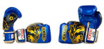 YOKKAO ORIGINAL BOXING GLOVES GOLD 8-16 oz Electric Blue