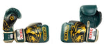 YOKKAO ORIGINAL BOXING GLOVES GOLD 8-16 oz Forest Green