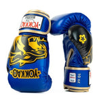 YOKKAO ORIGINAL BOXING GLOVES GOLD 8-16 oz Electric Blue