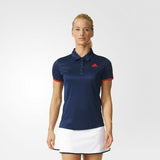 Adidas Women Tennis Court Polo Shirt Navy Red Size XS-S