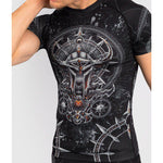 VENUM-05403-109 Gladiator 5.0 Rashguard Shortsleeve M-XL Black Silver