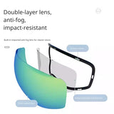 High Experience Snowboarding Ski Outdoor Protection UV Protection Anti-fog Magnetic Goggles Adult Unisex Pink Palm Strap