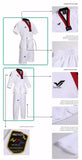 Taekwondo TKD Training Summer Uniform Suits Adult & Junior XXXS-XXXL White