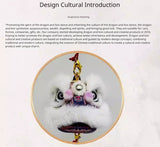 Cultural Art Chinese Traditional Miniature Lion Dance Handicraft Car Hanging Ornament Decorative 9 Colours