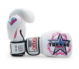 YOKKAO RAZOR WIRE MUAY THAI BOXING GLOVES 8-16 oz White