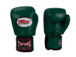 Twins Spirit BGVL3 MUAY THAI BOXING GLOVES Leather 8-16 oz Dark Green