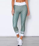 Sarah's Day White Fox Yoga Sports Training Women Tights Leggings Size XS